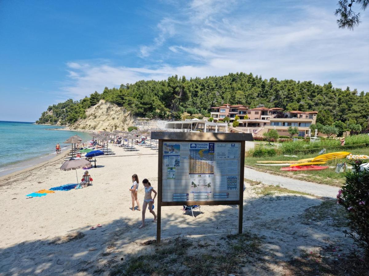 Beachfront Villa 100M From Sea For Up To 10 Guests Siviri Exterior foto